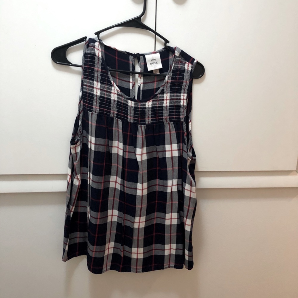 Red white and navy tank